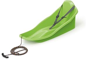 PROSPERPLAST Topo Luge avec ceinture de sécurité pour enfants jusqu'à 3 ans avec corde