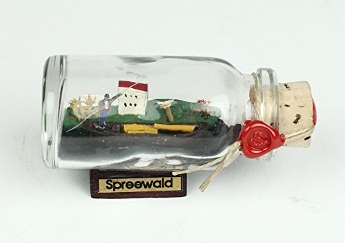 Spreewald Kahn Mini Buddelschiff 10 ml Flaschenschiff