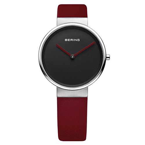 Bering Time Damen-Armbanduhr XS Analog Quarz Leder 14531-642