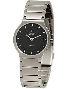 Obaku Denmark Flache Titan Damenuhr mit Titanband V133LTBST1