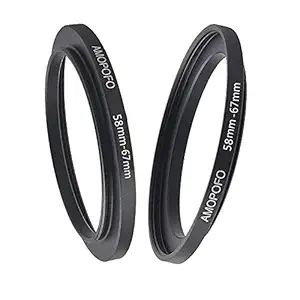 58 to 67mm Camera Filter Ring /58mm to 67mm Step-Up Ring Filter Adapter for 67mm UV,ND,CPL,Metal Step Up Ring