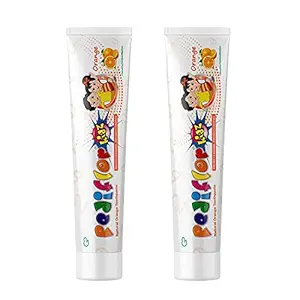 Pediflor Kidz Natural Orange Toothpaste - Protects Enamel, Prevents Cavities | Anti-cavity Toothpaste for Kids | Vegan Friendly | Free from Parabens