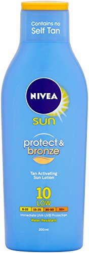 NIVEA Sun Protect and Bronze Sun Lotion SPF 10 - 200 ml