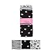 Bluezoo Kids Girls' Pack Of Three Grey And Black Patterned Print Tights Age 9-10
