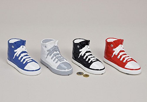 Preisvergleich Produktbild Spardose Turnschuh Chucks Schuh, Farbe:schwarz