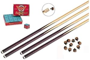 SUPREME Suprême - Lot 4 queues billard+ procédés +craies