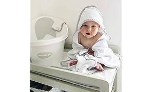 Shnuggle SHN-TWL-WHT asciugamano con cappuccio per bambini, bianco