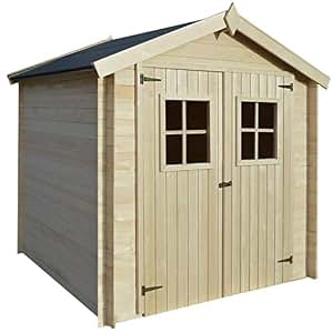 garden shed skillion 1.2x2.3m 2 hinged doors