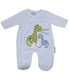 BabyPrem Premature Baby Sleepsuit Velour Clothes Dinosaur Roar 5.5lb - Newborn