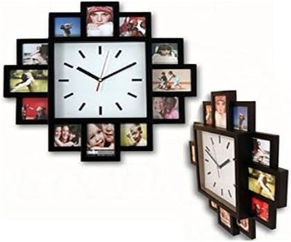 Beautiful Design Hanging Modern Different Size 12 Multi Family Picture Photo Frame Black - New by qasco