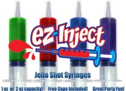 Ez-injecttm Jello Shot Syringes (Large 2.5oz) by EZ-Inject