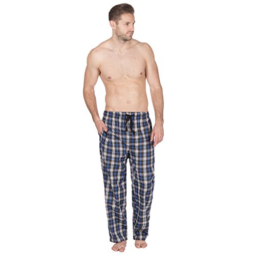 JASON JONES Men's Woven Lounge Pants - Checked Pyjama Bottoms