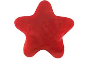 JAWSEU Kissen Stern Sternchen Zierkissen 40cm Kinderzimmer Zimmer Deko Plüschkissen Sternkissen Baby Dekokissen für Schlafzimmer Babyzimmer Kinderbett Mädchen Jungen, Rot