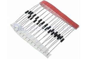 DAZZLETECH 25 x 1N4001 50V 1A Diode Rectifier general purpose DO-41 for power supplies and electronic component replacement and repair 1n4001