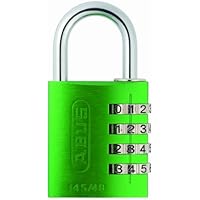 Abus 145/40_VERDE_C - Candado aluminio combinacion 40mm 4 dígitos verde blister