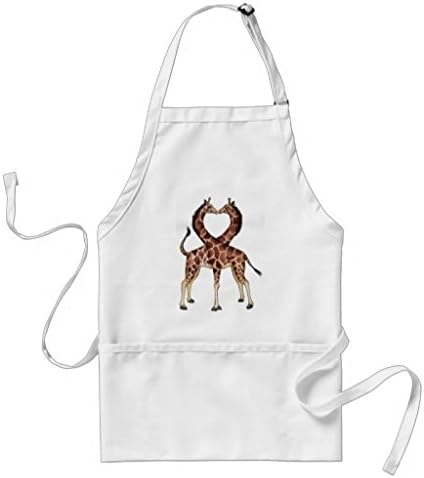 Giraffe Love Long Chef Apron
