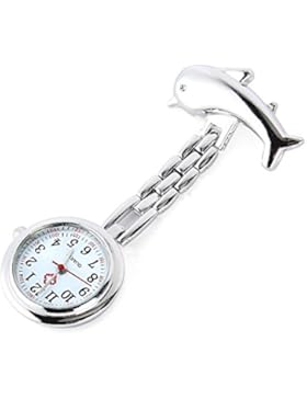 YESURPRISE Legierung Schwesternuhr Krankenschwester Uhr Pulsuhr Pflegeuhr Taschenuhr Delphin