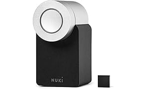 Nuki Smart Lock 2.0 - Serrure &eacute;lectronique Bluetooth, ouverture automatique de la porte via Smartphone (pour un acc&egrave;s en ligne, Bridge Est N&eacute;cessaire)