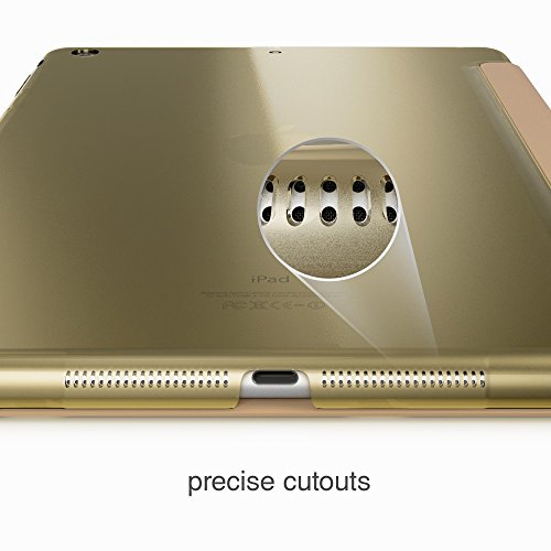 Apple iPad Air 1 Hülle Smart-Case von NICA, Ultra-Slim Cover Dünne Tablet Schutzhülle, Kunst-leder Hardcase Multi-Ständer Tasche, Display-Schutz & Backcover Flip-Case Klapphülle Sleeve – Gold - 7