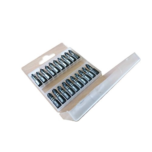 20 x sabrecut 25 mm PZ2 PZ3 PH2 Impact Treiber Bits Set Single Ended Pozidriv Nr. 2 Nr. 3 Phillips Nr. 2 Heavy Duty inklusive Aufbewahrungsbox - 3