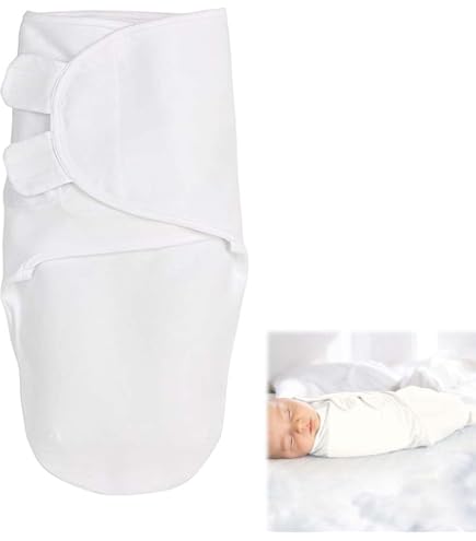 Swaddle Bebè Copertina Neonato WIRZUL Con Berretto - Swaddle Regolabile Per 1-12 Mesi - Cotone Morbido Swaddle Neonato - 2