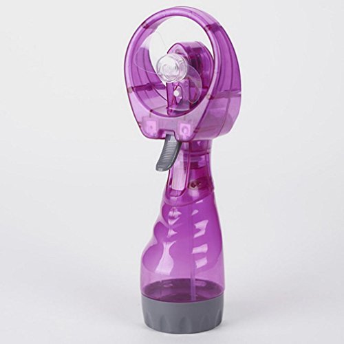 WalshK Tragbare Hand gehalten Cooling Cool Water Spray Misting Fan Nebel Reise Strand Lila - 2
