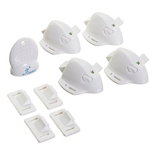 Dreambaby Adhesive Mag Locks - 4 Locks and 1 Key