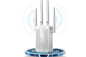 GUHUASHI WLAN Verstärker 1200Mbit/s WLAN Repeater,Dualband 5GHz & 2.4GHz WiFi Repeater mit WPS | 1200 Mbit/s | Mit LAN/WAN Port| Einfache Einrichtung | Kompatibel Allen WLAN Geräten