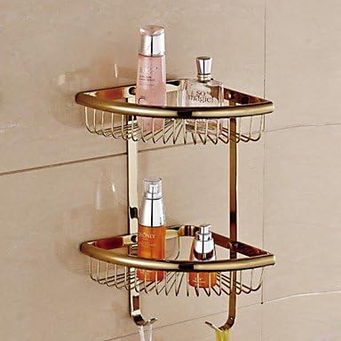 Bathroom double Delta-gold finish wall SOAP basket