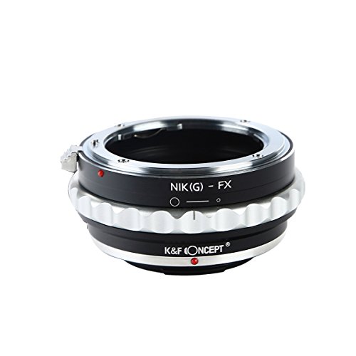 K F CONCEPT Bague adaptation objectif pour monter objectif Nikon G vers bo  tier Fujifilm Fuji FX X-Pro1 X-M1 X-A1 X-E1 en m  tal