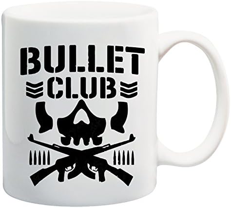 "Logo of The Bullet Club in Black Colored" White Tea Coffee Mug Ceramic Coffee Tea Mug Perfect for Valentines/ Easter/Summer/Christmas/Birthday/Anniversary Gift