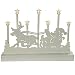 Produktbild WeRChristmas 31 cm Santa Schlitten und Rentier Kerze Brücke Tisch Lampe mit 7 warm weiße LED Lichter Weihnachten Dekoration