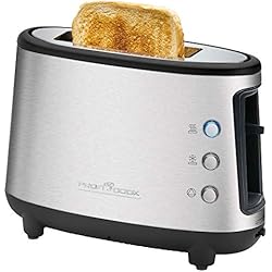 PROFI COOK PC-TA 1122 - Grille pain automatique - 1 tranche - 3 fonctions - Arret automatique - 550 Watts - Couleur Argent