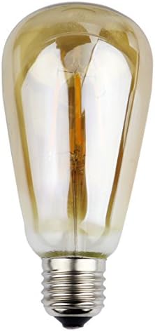 FBL LED Gilded Filament ST64 Vintage Edison Lamp 6W, 60W Equivalent Incandescent, E27 Base, Warm White, 360 Degrees Beam Angle, AC220-240V, Use in Living room, Bedroom, Hotel, Restaurant
