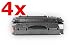 Produktbild 4x Toner SPARSET kompatibel zu HP LJ Pro 400 M401 MFP M425, black / schwarz, je 6.900 Seiten, ersetzt CF280XD, 80A, 80X, CF280A, CF280X (4er Pack)