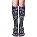 Produktbild Rundafuwu Unisex Bohemia Art Long Comfortable Sockens Knee High Novelty Socken 50CM