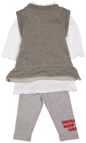 Paul Frank Small Paul Baby Girl'sPF8215W2 Dress Cardigan and Leggings Set Grey 6 Months