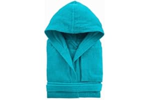 Lingerie Shop Accappatoio con Cappuccio Cotone in Spugna100% Tinta Unita Uomo Donna Unisex