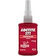 Loctite 277, Threadlocker, Red (50ml), High strength threadlock, prevention of looseing, secure bonding for machinery, engine and vehicles, acrylic adhesive, anaerobic, high temperature resistance, high torque, large bolts and studs (M25)