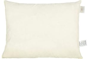 ‎BETIES beties „PublikPrall“ Polsterkissen ca. 50x60 cm echte Federn (100% Mehrfüllung) perfekt als Rückenlehne Sitzkissen oder Bodenkissen Farbe Creme