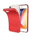 Produktbild JT Berlin Backcase Pankow Silikon Hülle für das Apple iPhone 8/ 7 in rot [Qi kompatibel, Strukturierte Oberfläche, 1, 0m getesteter Fallschutz, Verstärkte Ecken] - 10472