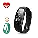 Produktbild Fitness Tracker Herzfrequenz, DBPOWER Wasserdicht IP67 Smart-Armband mit Activity Tracker Armbanduhr mit Kalorienzähler Schrittzähler + Armbanduhr Ersatz Band für Android und IOS (Black + Green)