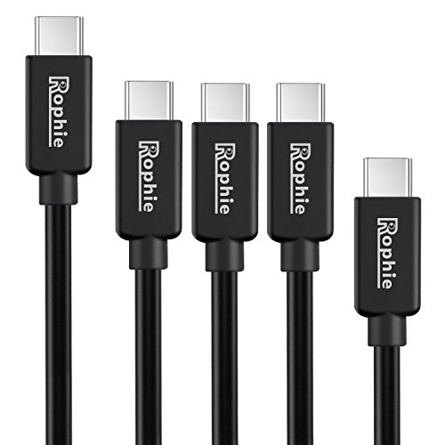 Rophie USB C Kabel [5 Stücke: 0.5M*1+1.2M*3+1.8M*1] USB Typ C Datenkabel Ladekabel für Apple neue MacBook,Nexus 6P/5X, Lumia 950xl/950, OnePlus 2, Nokia N1 Tablet und andere Type C Unterstützte Geräte