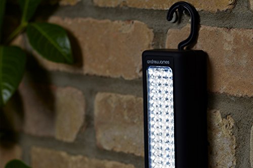 Andrew James – 2 x 72 LED Magnetlicht /Hochleistungs-Arbeitslampe / Werkstattlampe – Ideal Zum Camping + Auf Reisen + Auf Arbeit + Im Haus + Beim Handwerken + Auf Booten + In der Garage – Ultrastarke Magneten – Inklusive Batterien - 6