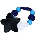niceEshop(TM) Lovely Petal Style Baby Pacifier Holder Silicone Pacifier Clip, Black (#4)