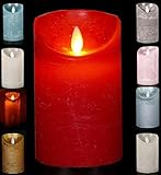 ✔Timerfunktion! Auto 6 Std. in Betrieb und 18 Std. nicht in Betrieb, Echtwachs-Mantel, An- und Ausschalter + Timerschalter auf der Unterseite, benötigt 3 Batterien des Typs AAA (nicht im Lieferumfang enthalten, gleich mitbestellen), Mit LED und beweglicher Flamme