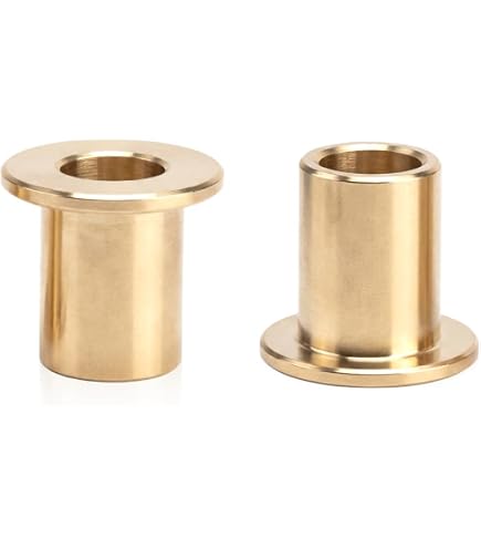 QUARKZMAN 2 Stuks Flenslagerhulzen – 5x9x10 Mm, Flensdikte 2 Mm – Brons, Zelf-smerend – Voor Industriële Toepassingen, Machines En Apparaten