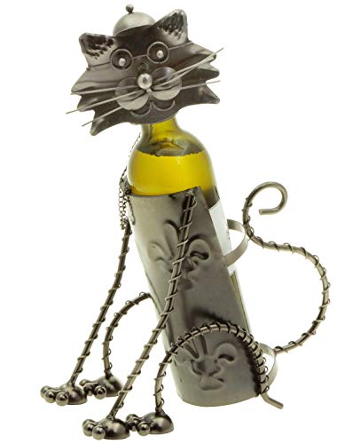 H-LINE hLine - Portabidón para Botellas de Vino, diseño de Gato