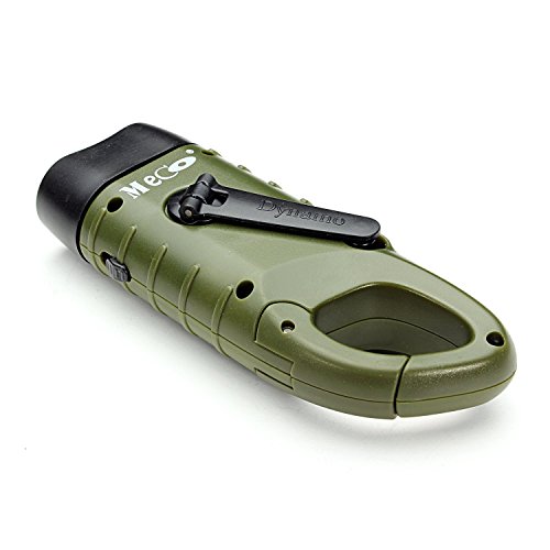 Dynamo Taschenlampe Taschenlampe Handkurbel Solar Taschenlampe Camping Notfall-Taschenlampe Karabiner Taschenlampe für Camping Outdoor-Klettern Wandern - 8