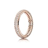 Pandora Damen-Ringe Silber_vergoldet mit '- Ringgröße 58 (18.5) 180909CZ-58
